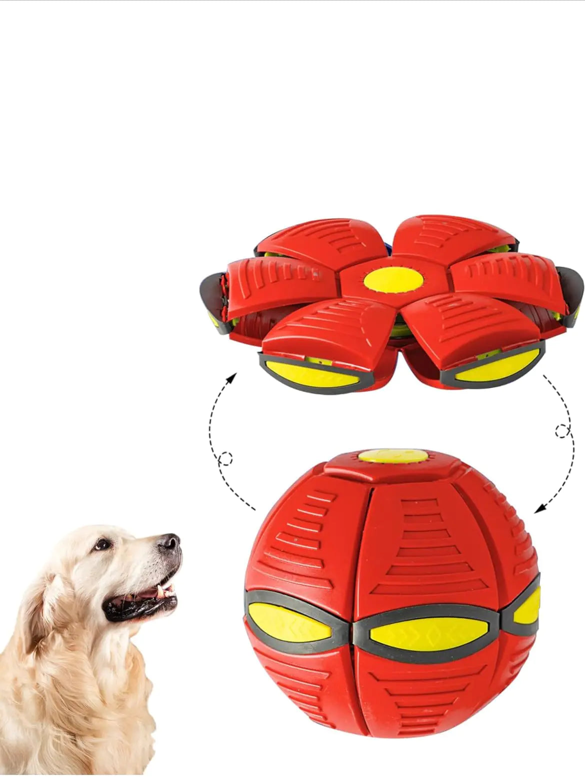 Interactive Flying Saucer Ball (Red)