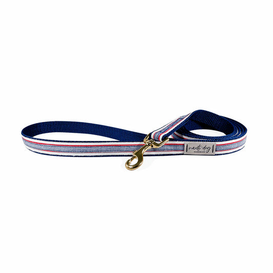 Classic Chambray Ribbon Dog Leash